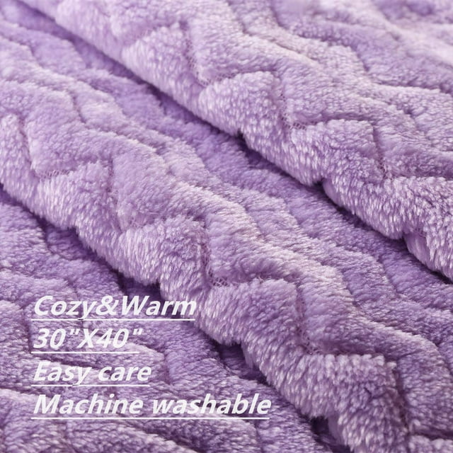 CREVENT 30''X40'' Cozy Fluffy Warm Fleece Infant Blanket for Girls & Boys Toddler Crib Cot Stroller - Wave lanveder