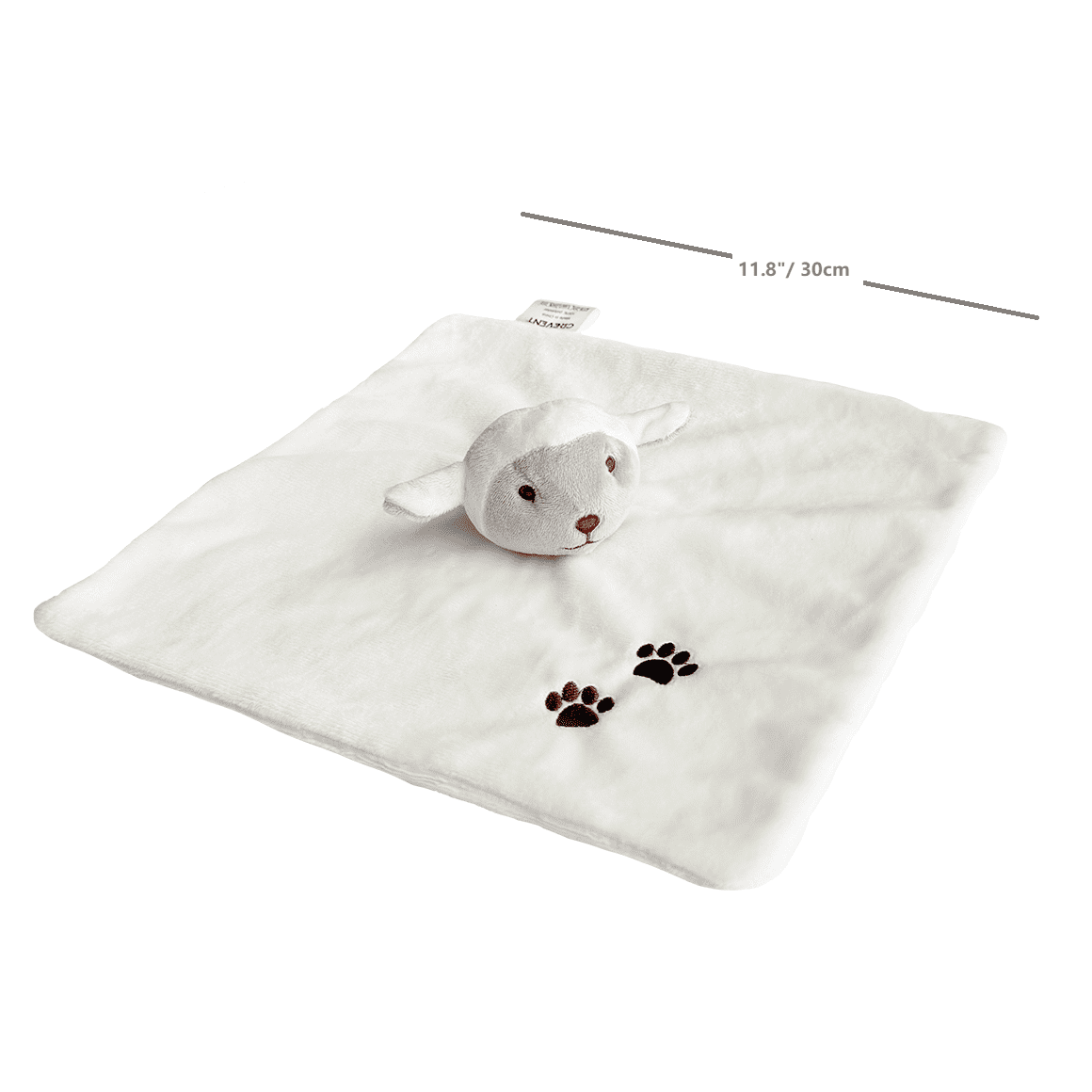 CREVENT Plush Ring Baby Security Blanket for Baby Boys and Girls, Baby shower Birthday Gift, Unisex, Ring Sheep