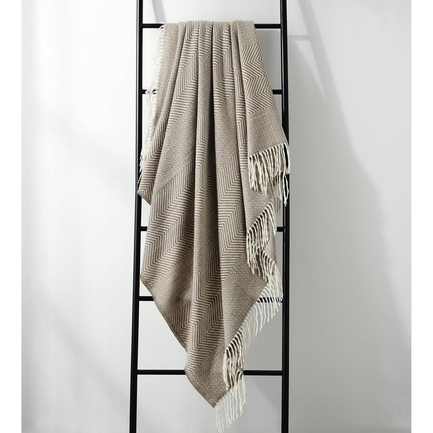 CREVENT Wave Throw Blanket for Couch Sofa Chair Bed Home Decoration, Super Soft Warm for All Season, 50''X60'', Coffee