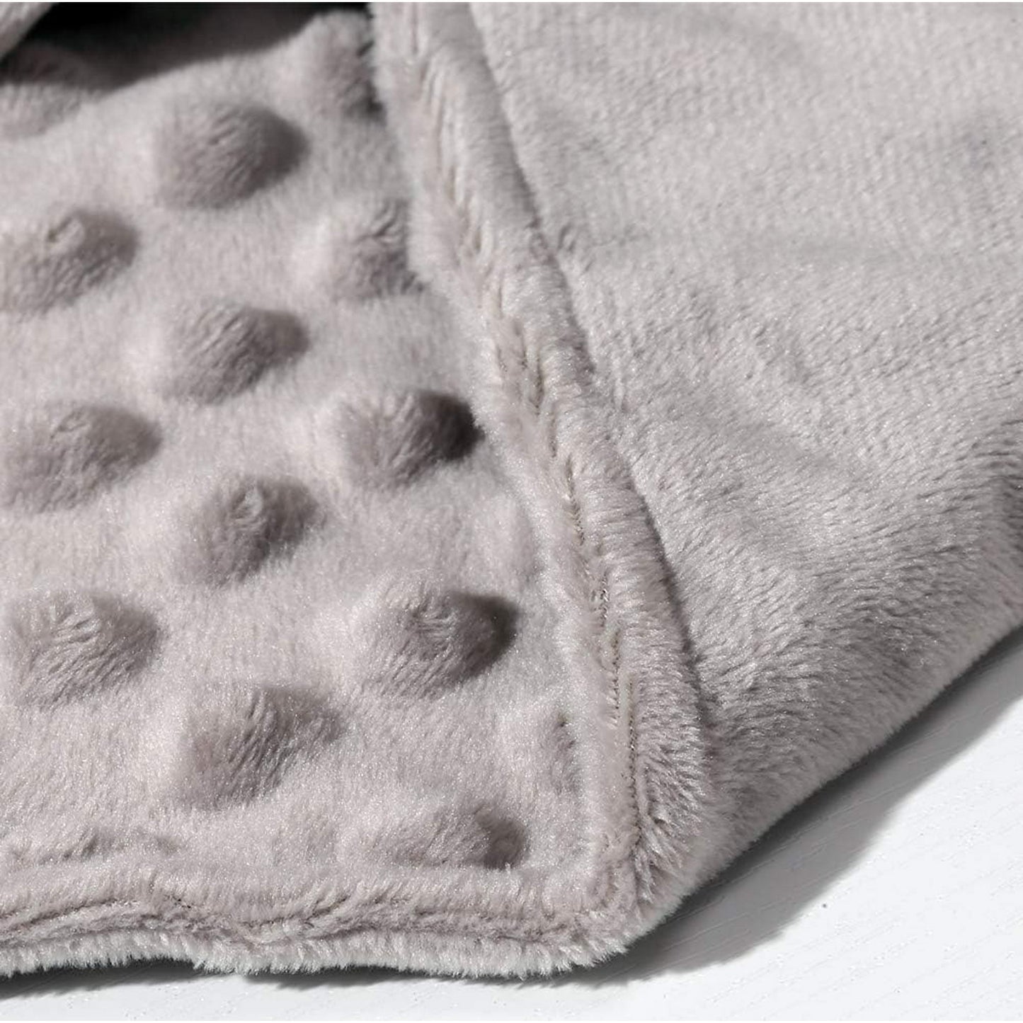 CREVENT Baby Blanket Gift Set for Baby Boys and Girls,Grey Elephant Security Blanket with One Grey Tag, Unisex, 2 Items