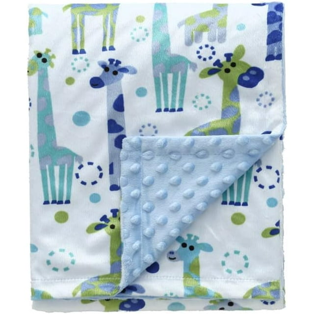 CREVENT Baby Blankets Gift Set for Boys Girls, Giraffe Minky Blanket, Bear Security Blanket,with A Gift Bag, Unisex, 2 Items