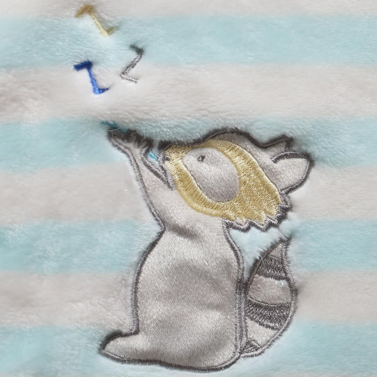 CREVENT 30''X40'' Cute Cozy Fluffy Warm Baby Blanket for Girls Boys Infants Toddlers' Bedding Crib Cot Stroller, Baby Shower Birthday Newborn's Gift - Racoon