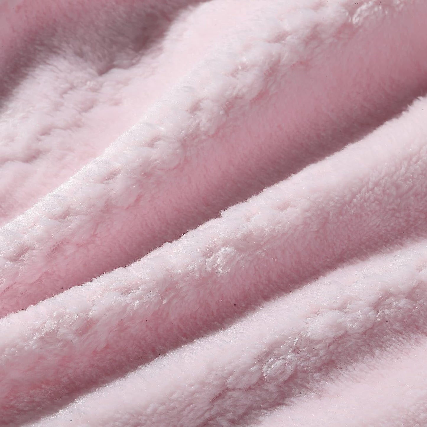 CREVENT 30''X40'' Soft Cozy Warm Nursery Baby Blankets for Boys Girls Solid Color - All Season Use - Newborn Essentials,Unisex(Baby Pink)