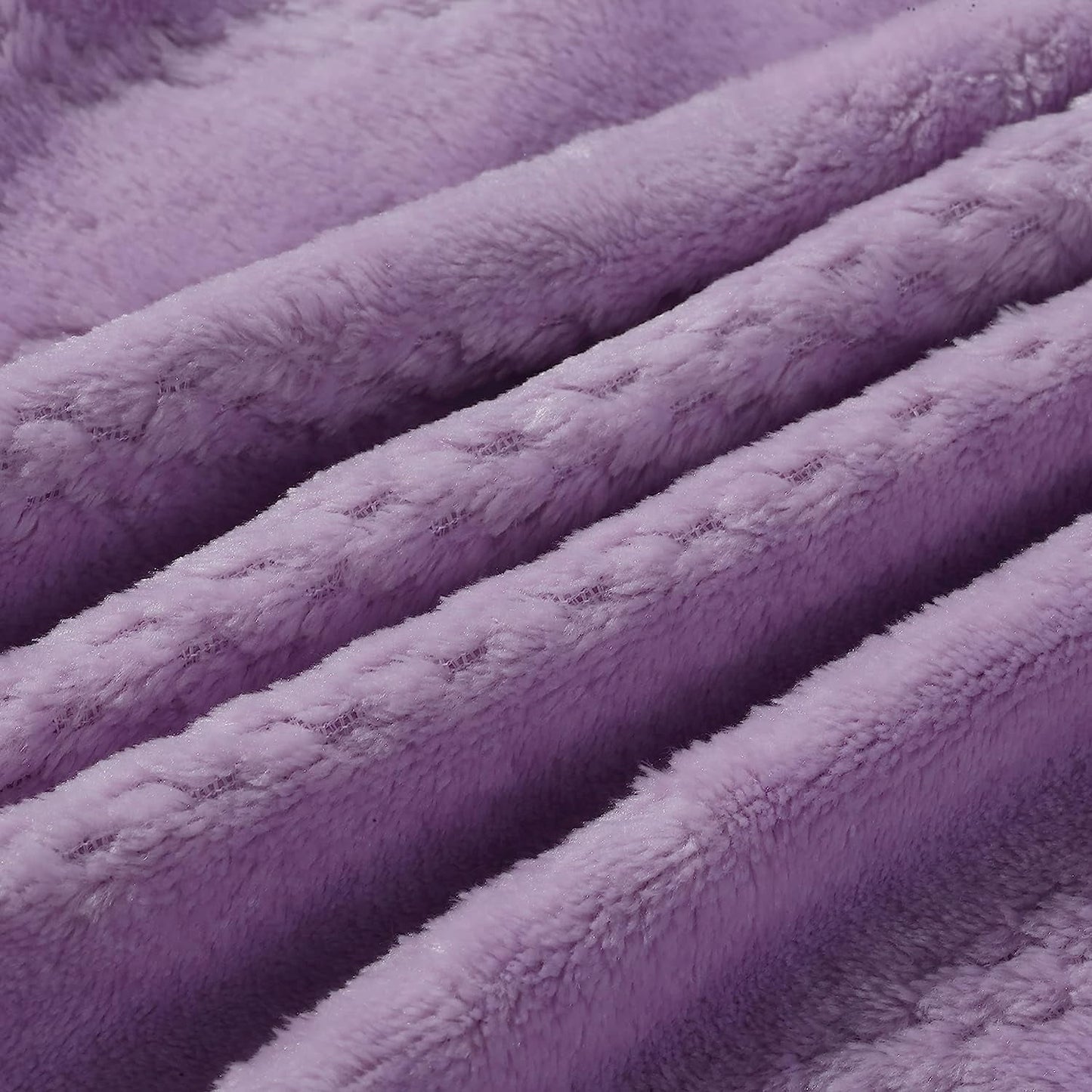 CREVENT 30''X40'' Soft Cozy Warm Baby Blankets for Boys Girls Solid Color - All Season Use - Newborn Essentials (Lavender)