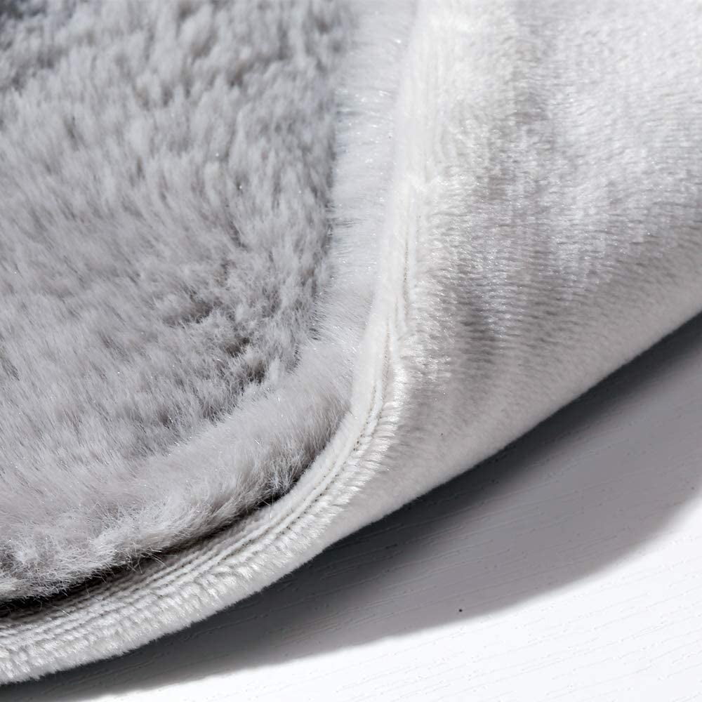 CREVENT Cozy Plush Baby Security Blanket SET for Newborns Baby Boys Girls, Baby Shower Gift, 2 items, Unisex, Grey Bunny+Tag