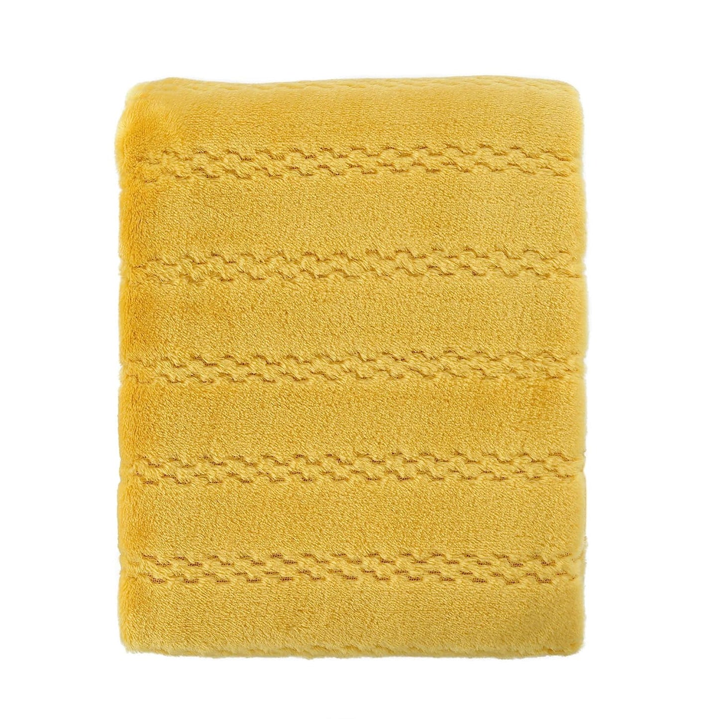 CREVENT 30''X40'' Soft Cozy Warm Baby Blankets for Boys Girls Solid Color - All Season Use - Newborn Essentials (Sunshine Yellow)
