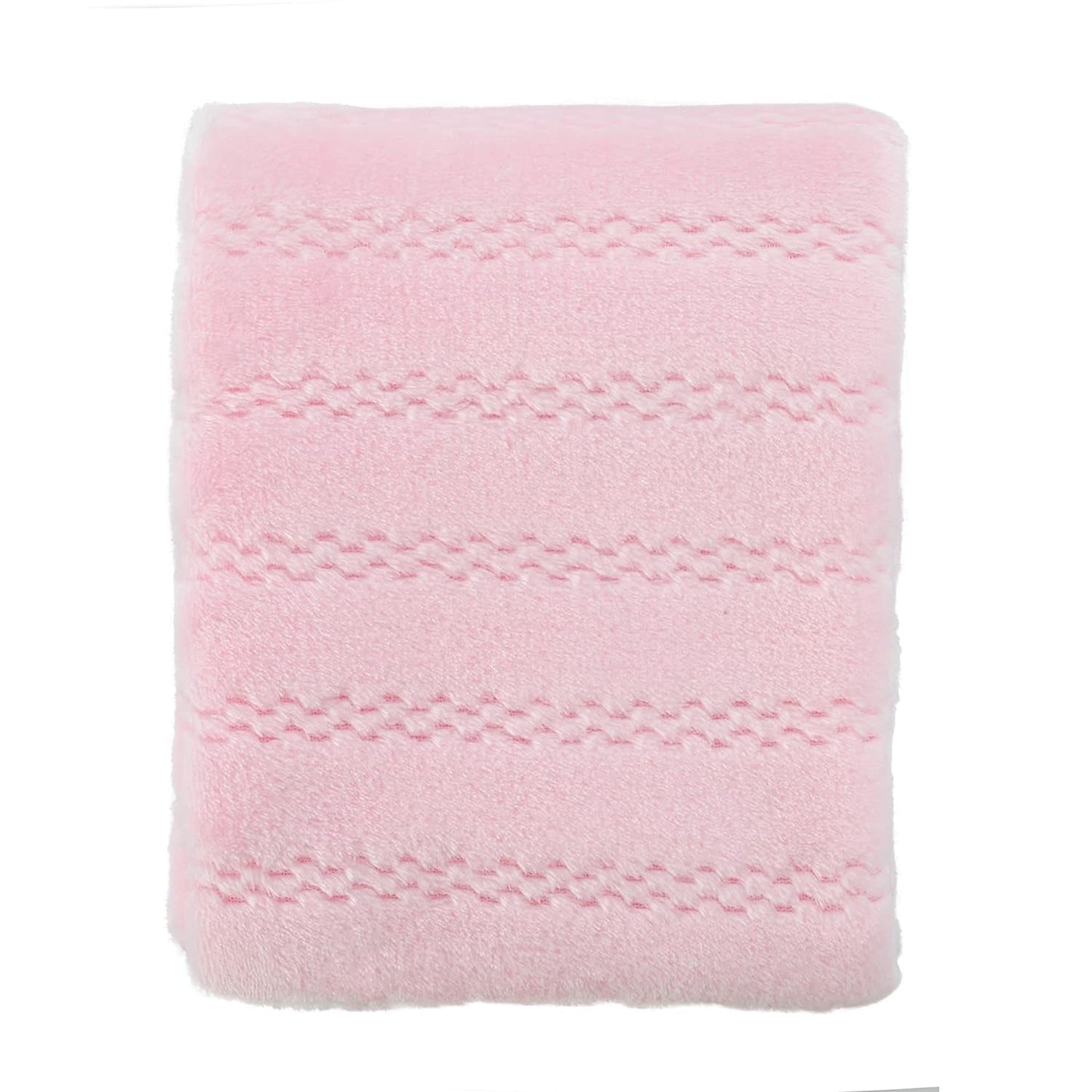 CREVENT 30''X40'' Soft Cozy Warm Nursery Baby Blankets for Boys Girls Solid Color - All Season Use - Newborn Essentials,Unisex(Baby Pink)