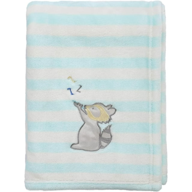 CREVENT 30''X40'' Cute Cozy Fluffy Warm Baby Blanket for Girls Boys Infants Toddlers' Bedding Crib Cot Stroller, Baby Shower Birthday Newborn's Gift - Racoon