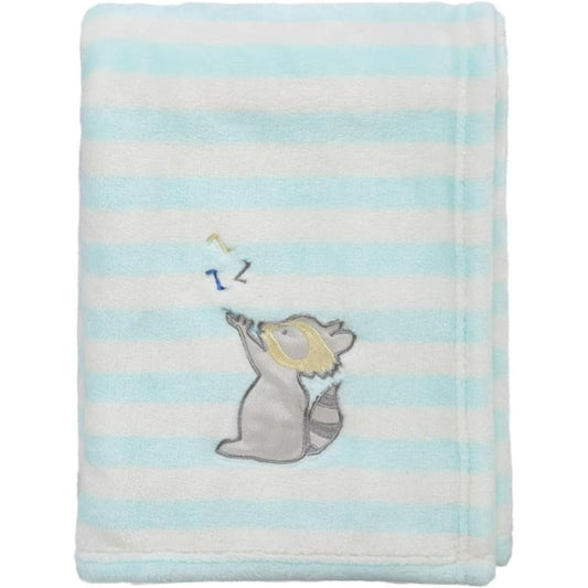 CREVENT 30''X40'' Cute Cozy Fluffy Warm Baby Blanket for Girls Boys Infants Toddlers' Bedding Crib Cot Stroller, Baby Shower Birthday Newborn's Gift - Racoon