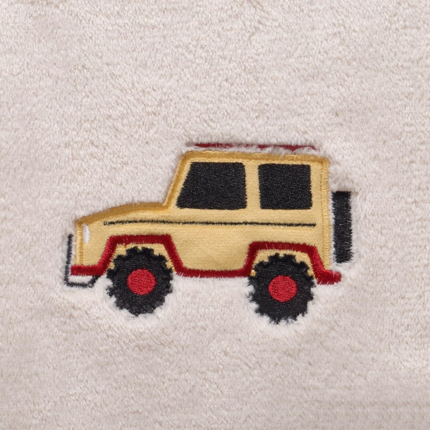 CREVENT 30''X40'' Cute Cozy Fluffy Warm Baby Blanket for Girls Boys Infants Toddlers' Bedding Crib Cot Stroller, Baby Shower Birthday Newborn's Gift - Beige Jeep