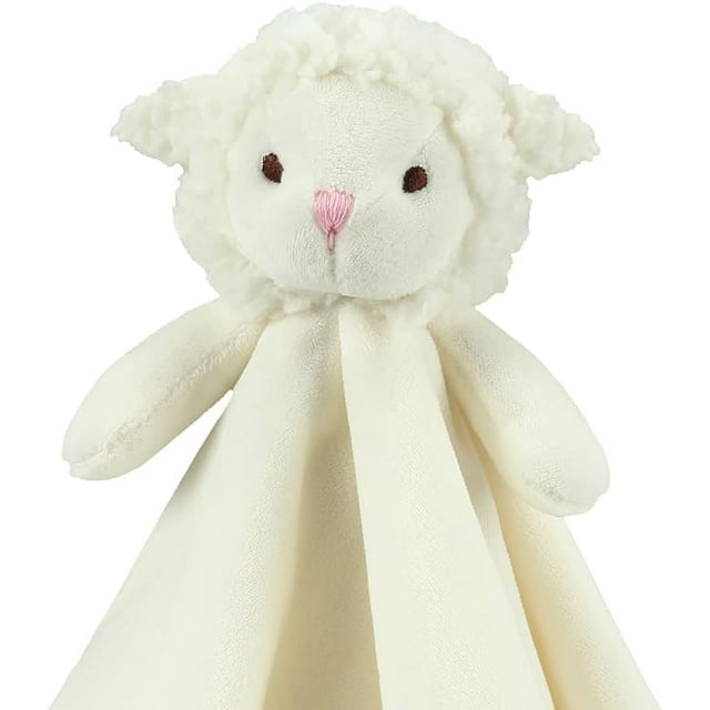 CREVENT Plush Cozy Lovey Security Blanket Gift SET, for Newborn Boy or Girl,Unisex, 2 items,Bunny+Elephant,Grey